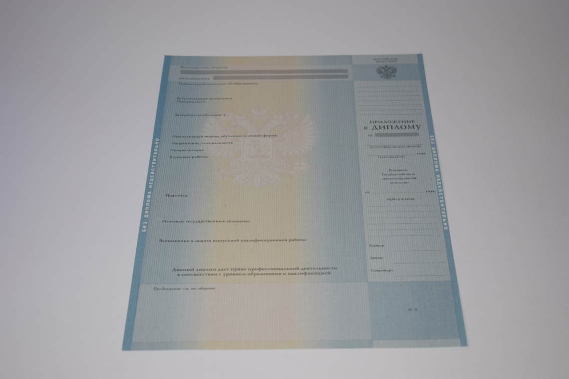 Приложение диплома Бакалавра в Благовещенске 2011-2013