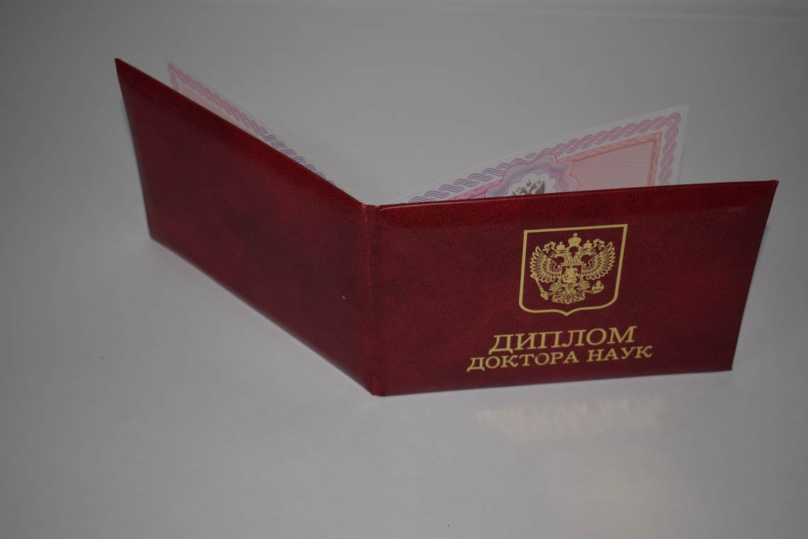 Диплом Доктора Наук 2013-2025 в Благовещенске корка